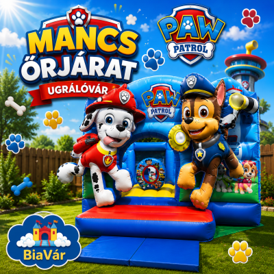 Mancs őrjárat ugrálóvár - nagy